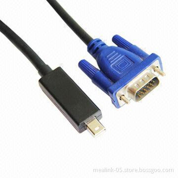 Mini DP to VGA Male Adapter Cable